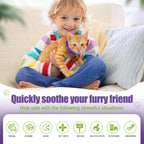 Calming Collar for Cats | Calming Cat Collars Adjustable Soother Anxiety Relief & Stress | Comfort Cat Calm Collars Water Resistant | Pheromone Collar for Cats Rapid Effect Lasts 45 Days (Purple)