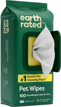 Pet Wipes for Dogs and Cats, Hypoallergenic, 3-In-1 Cleaning, Deodorizing and Hydrating, for Grooming Paws, Body and Butt, New White Tea and Basil Scent, 100 Count